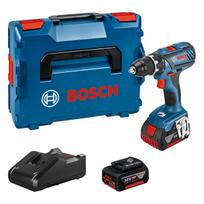 Akumuliatorinis gręžtuvas BOSCH Professional GSR 18V-28, 2 x 18V, 4.0 Ah akumuliatoriai, kroviklis,