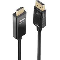 Lindy Display Port to HDMI adapter cable with HDR (black, 1m) 40925