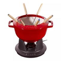 Fondiu rinkinys Staub 18 cm Cherry, apvalus 0,25 l, 187×100 mm, 4,6 kg