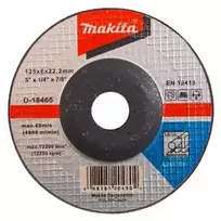 Makita Šlifavimo diskas 125X6 A24R Metalui D-18465