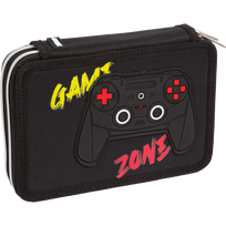 Penalas deVENTE Gamer, dviejų skyrių, 21x14x5,2 cm, juodos spalvos