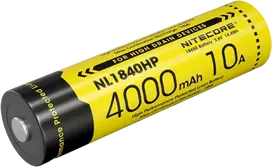 Baterija Nitecore NL1840HP 18650 Li-ion, 4000 mAh, 3,6 V, 10 A, IPX6