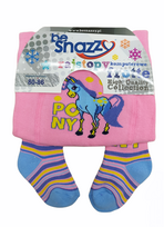Pašiltintos frotinės pėdkelnės vaikams be Snazzy RA-05, Ponis