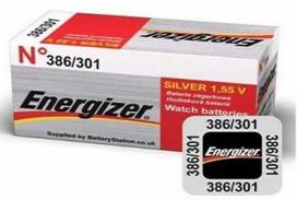 Baterija - Energizer 386 301 Sidabro Oksidas 1.55V 10 Vnt.