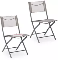 Relaxdays 2x sulankstoma sodo kėdė