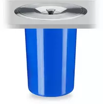 Relaxdays Plastikinė ir plieninė šiukšliadėžė 8 l