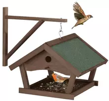 Relaxdays Rudas prie sienos tvirtinamas paukščių namelis