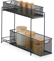 Relaxdays Virtuvės spintelės organizatorius, metalas, 40x15x46 cm