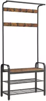 Songmics Drabužių kabykla VASAGLE su 3 lentynomis, 84 x 33,7 x 183 cm