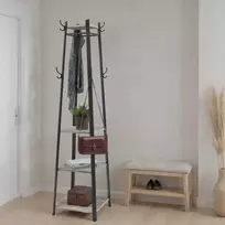 Songmics VASAGLE drabužių stovas, drabužių pakaba, drabužių spinta su 4 lentynomis