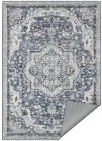 Songmics Kilimas 200 x 290 cm neslystantis tamsiai pilkas