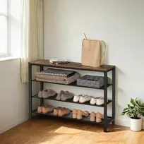 Songmics VASAGLE batų lentynėlė su tinklelio lentynomis