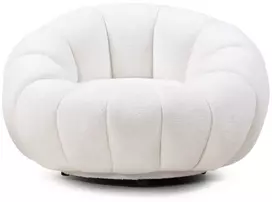 Novanook Lounge kėdė, LOEL, 66x100x100 cm, Balta