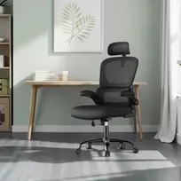 Songmics Ergonomiška biuro kėdė su tinkliniu atlošu ir porankiais