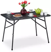 Relaxdays Sulankstomas metalinis lauko stalas