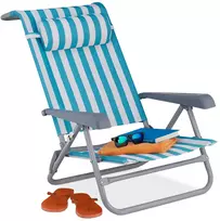 Relaxdays Atlenkiama sulankstoma paplūdimio kėdė