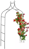 Relaxdays Juoda rožių arka 260 cm aukščio