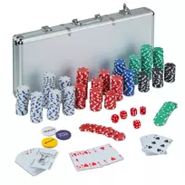 Relaxdays Pokerio rinkinys 500 vnt. žetonų