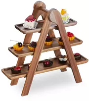 Relaxdays Medinis užkandžių stovas