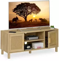 Relaxdays TV staliukas su 2 durelėmis ir laikymo lentynomis