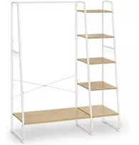 Lova Songmics Drabužių stovas su lentynomis ir kabliukais 45x120x160 cm
