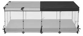 Songmics Mažų gyvūnų aptvaras 144x74x57 cm