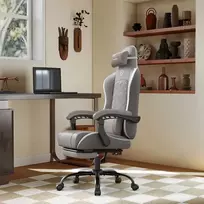 Songmics Ergonomiška žaidimų kėdė su pakoju ir spyruoklinėmis pagalvėlėmis 70x70x(123,5-133) cm