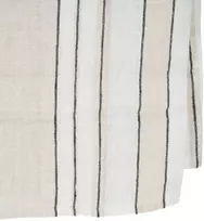 Bazaar Staltiesė 150x250 cm Juoda Balta Linas