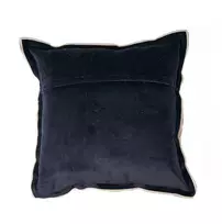 Bazaar Pagalvėlės užvalkalas 50x50x2 cm juodas lininis veliūras
