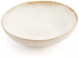 Bazaar Makaronų lėkštė 22x22x4,5 cm balta akmens keramika