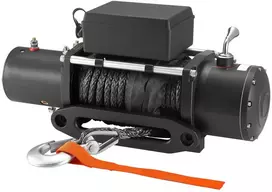 VEVOR Elektrinė gervė visureigiams, 6100 kg, 12V DC, sintetinis lynas, belaidis valdymas, vandeniui atspari gervė džipams, priekaboms ir valtims, galingas keltuvas