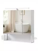 Songmics Vonios kambario spintelė su LED apšvietimu, 14,6 x 70 cm