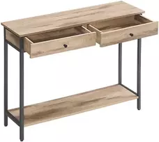 Songmics Konsolinis staliukas su 2 stalčiais 30x100x80 cm