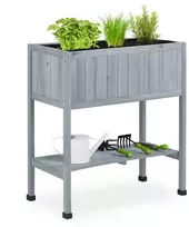 Relaxdays Pakelta medinė sodinimo dėžė