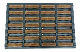 Relaxdays Guminis durų kilimėlis 60x40 su kokoso šeriais