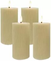 Relaxdays LED žvakės, rinkinys iš 4, 18 cm