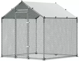 VEVOR Metalinis paukštidės aptvaras 2x2x2 m