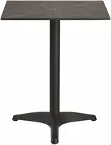 House Nordic Valgomojo stalas 60x60x73 cm pilkas bistro stalas aliuminis