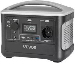 VEVOR Nešiojama 600W elektros stotis su LiFePO4 akumuliatoriumi