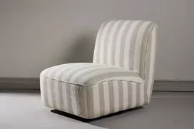Venture Design Lounge kėdė 70x68 cm smėlio spalvos audinio apmušalas