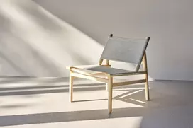 Fotelis Venture Design Lounge kėdė Millo 43x40x65 cm Pilka Nature poliesteris mango mediena