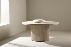 Venture Design Kavos staliukas Härön 80x38 cm Smėlio spalvos