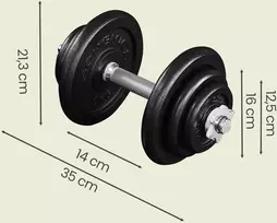 SONGMICS ketaus hanteliai su žvaigždės formos užraktais, vyrams, 2 vnt. rinkinys, 40 kg