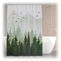 Relaxdays Dušo užuolaida su motyvu 180x200 cm