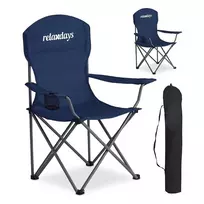 Relaxdays Sulankstoma stovyklavimo kėdė, 2 vnt. rinkinys