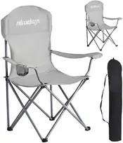 Relaxdays Sulankstoma kempingo kėdė, 2 vnt. rinkinys