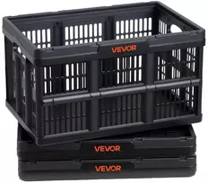 VEVOR Plastikinės sulankstomos daiktadėžės, 45 L, 3 vnt.