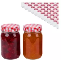 Relaxdays 400 ml užsukamų uogienių stiklainių rinkinys