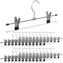 Relaxdays 25 metalinių kelnių pakabų rinkinys