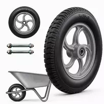 Relaxdays 2 vnt. masyvių guminių 3.25-8 ratų rinkinys